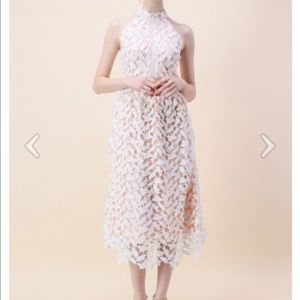 Leaf for Elegance Crochet Sleeveless Dress